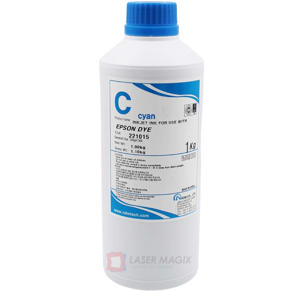 LITRO DE TINTA UNIVERSAL NDM DE1 LT EPSON CYAN
