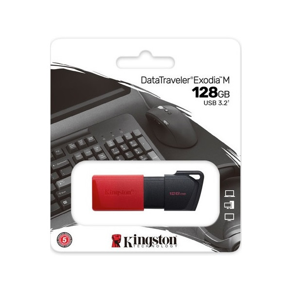 MEMORIA FLASH KINGSTON 128GB USB 3.2 GEN 1 EXODIA