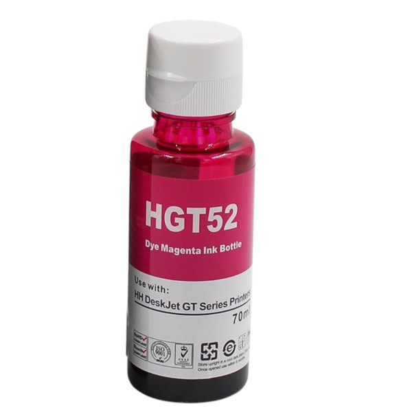 TINTA COMPATIBLE CON HP MAGENTA GT51 / GT52  70 ML